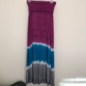 Lucky Brand Tie-dye Maxi Skirt